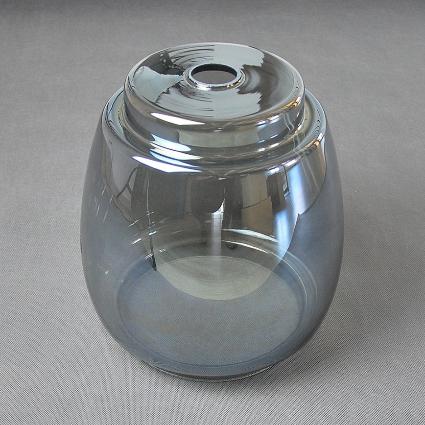 BRILAGI - LED Pendelleuchte an Kabel RETRO GLASS 2xE27/60W/230V mattchrom/rauchgrau