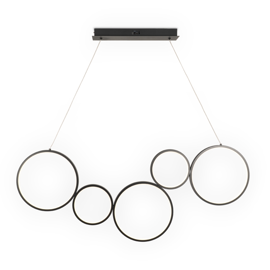 BRILAGI - LED-Pendelleuchte an Seil ECHO LED/60W/230V 4000K 100 cm schwarz