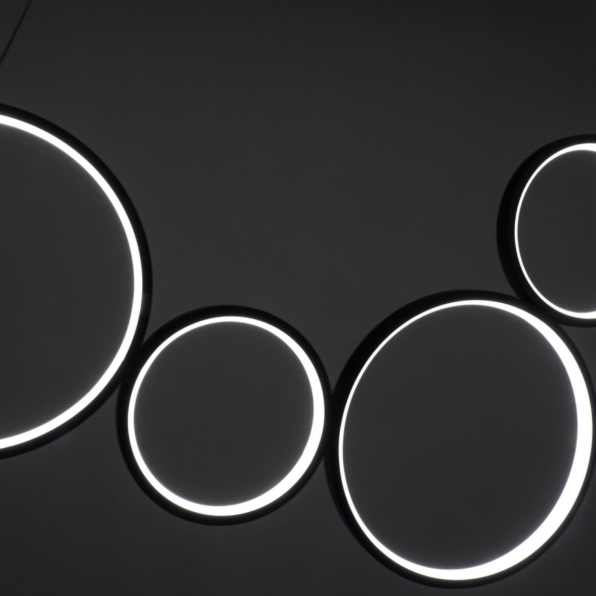 BRILAGI - LED-Pendelleuchte an Seil ECHO LED/60W/230V 4000K 100 cm schwarz