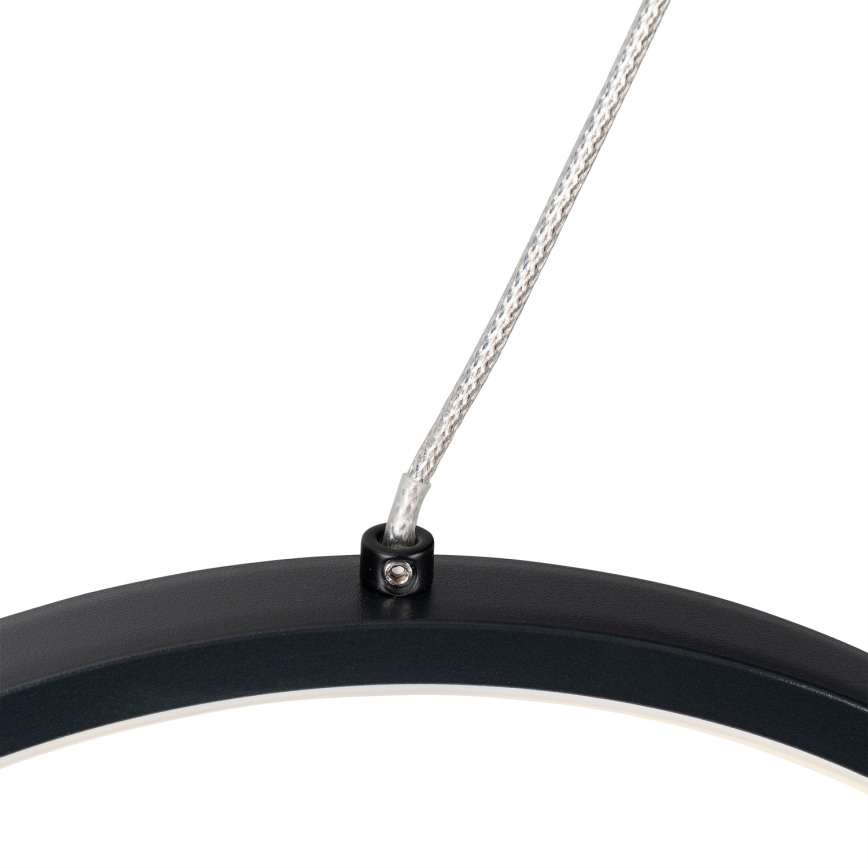 BRILAGI - LED-Pendelleuchte an Seil ECHO LED/60W/230V 4000K 100 cm schwarz