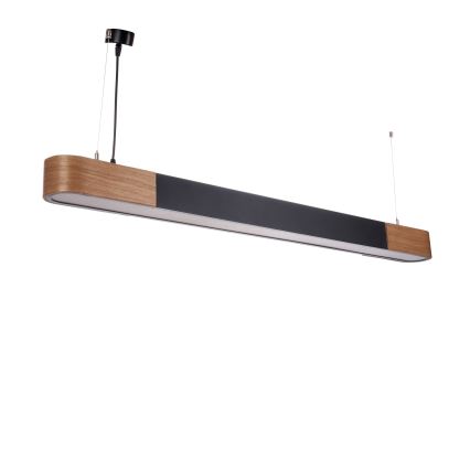 BRILAGI - LED-Pendelleuchte an Seil GARDALINE LED/100W/230V 120 cm Eiche/schwarz