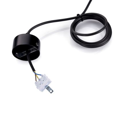 BRILAGI - LED-Pendelleuchte an Seil GARDALINE LED/100W/230V 120 cm Eiche/schwarz