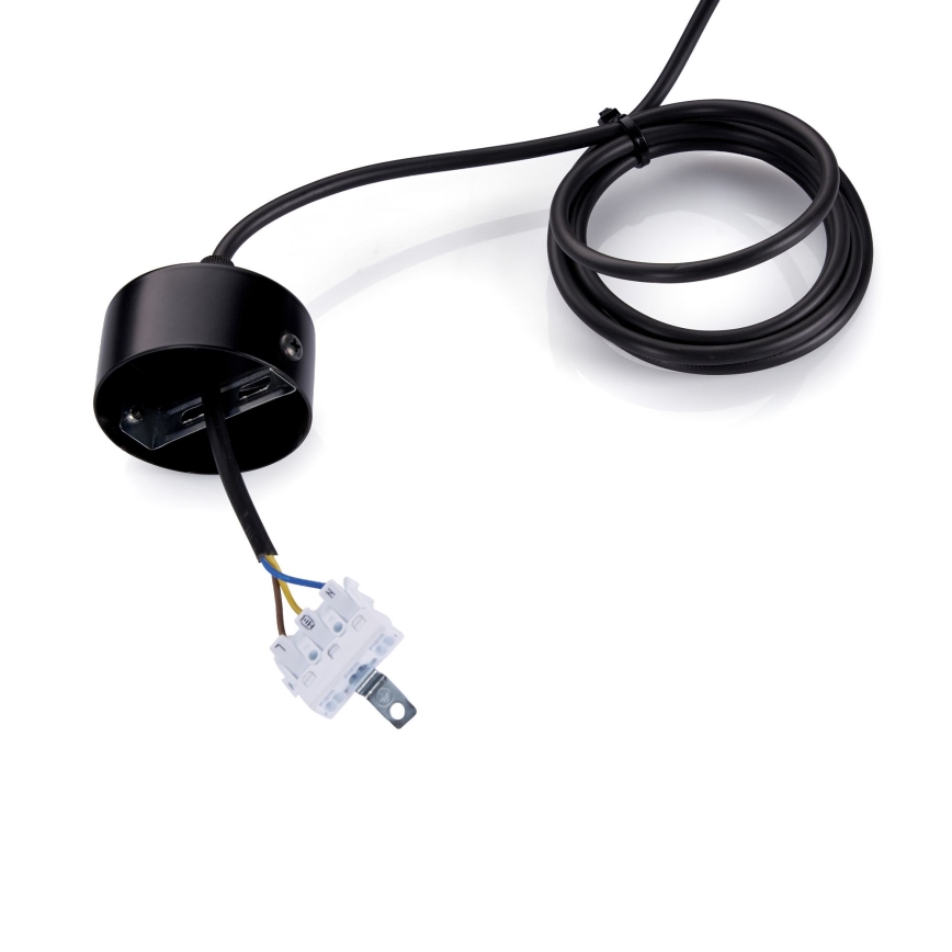 BRILAGI - LED-Pendelleuchte an Seil GARDALINE LED/100W/230V 120 cm Eiche/schwarz