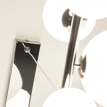 Brilagi - LED-Pendelleuchte an Seil MILLA 10xG9/3W/230V schwarz/chrom/weiß