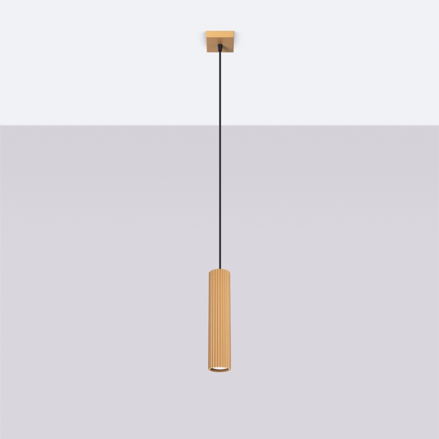 Brilagi - LED-Pendelleuchte an Stahlseil CRESTO 1xGU10/10W/230V, gold