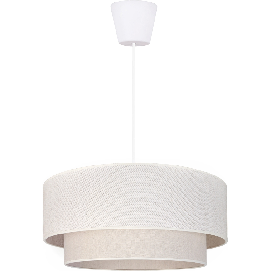 Brilagi - LED-Pendelleuchte BOHO ECO an Kabel 1xE27/10W/230V Ø 40 cm cremefarben