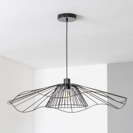 Brilagi - LED-Pendelleuchte CERIA WIRE, 1x E27/40W/230V, Ø 80 cm, schwarz