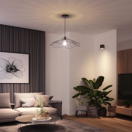 Brilagi - LED-Pendelleuchte CERIA WIRE 1xE27/40W/230V Ø 60 cm schwarz