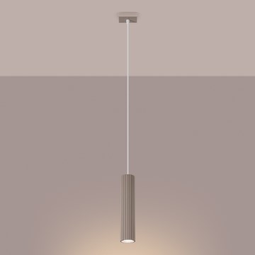 Brilagi - LED-Pendelleuchte CRESTO mit Kabelabhängung 1xGU10/10W/230V taupe
