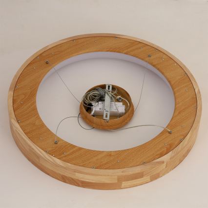Brilagi - LED-Pendelleuchte an Kabel FALCON WOOD LED/40W/230V 3000/4000/6000K Ø 60 cm Holz