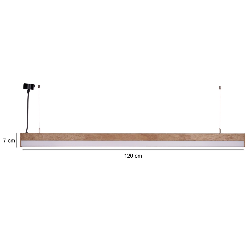 BRILAGI - LED Pendelleuchte GARDALINE LED/100W/230V 120 cm Eiche