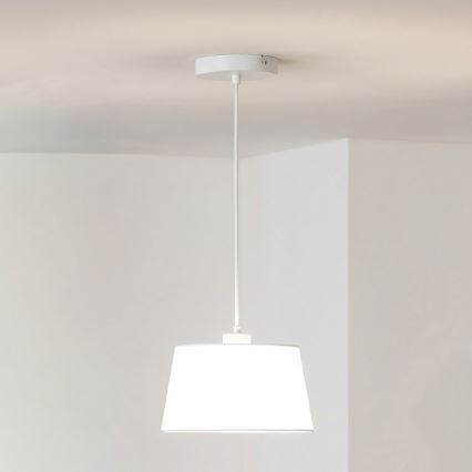 Brilagi - LED-Pendelleuchte mit Kabel CERIA 1xE27/40W/230V Ø 25 cm weiß