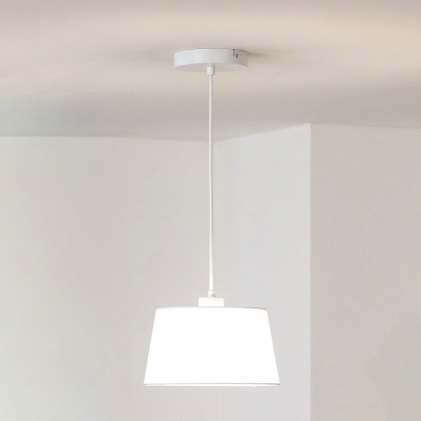 Brilagi - LED-Pendelleuchte mit Kabel CERIA 1xE27/40W/230V Ø 25 cm weiß