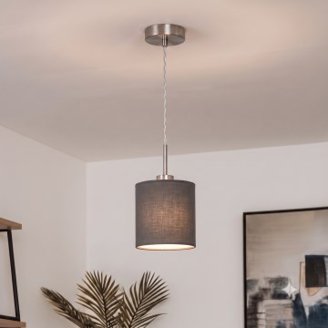 Brilagi - LED-Pendelleuchte mit Kabel NUBILA 1xE27/60W/230V Ø 14 cm anthrazit