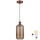 Brilagi - LED-Pendelleuchte mit Kabel RETRO GLASS 1xE27/60W/230V Ø 14 cm kupfer/rauchbraun