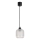 Brilagi - LED-Pendelleuchte mit Kabel RETRO GLASS 1xE27/60W/230V Ø 14 cm schwarz/weiß