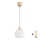 Brilagi - LED-Pendelleuchte mit Kabel RETRO GLASS 1xE27/60W/230V Ø 20 cm beige/weiß