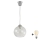 Brilagi - LED-Pendelleuchte mit Kabel RETRO GLASS 1xE27/60W/230V Ø 25 cm silber/transparent
