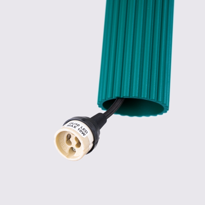 Brilagi - LED-Pendelleuchte mit Kabelaufhängung CRESTO 1xGU10/10W/230V türkis