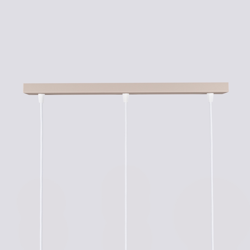 Brilagi - LED-Pendelleuchte mit Kabelaufhängung CRESTO 3xGU10/10W/230V taupe