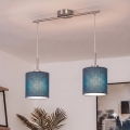 Brilagi - LED-Pendelleuchte mit Kabelaufhängung NUBILA 2xE27/60W/230V dunkelblau