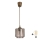 Brilagi - LED-Pendelleuchte mit Kabelaufhängung RETRO GLASS 1xE27/60W/230V Ø 15 cm braun/rauchbeige