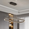 Brilagi - LED-Pendelleuchte mit Seil PONDIE LED/43W/230V 80x30 cm schwarz