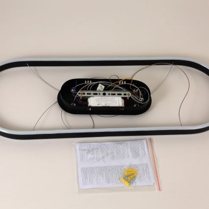 Brilagi - LED-Pendelleuchte mit Seil PONDIE LED/43W/230V 80x30 cm schwarz