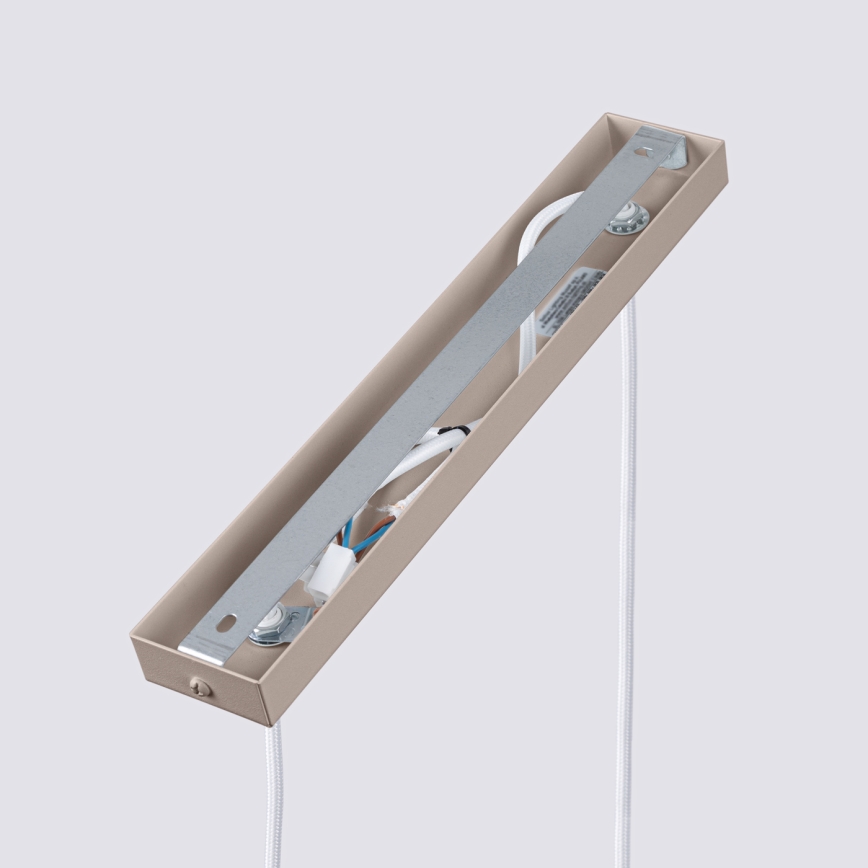 Brilagi - LED-Pendelleuchte mit Seilaufhängung CRESTO 2xGU10/10W/230V taupe