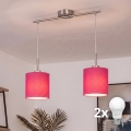Brilagi - LED-Pendelleuchte NUBILA 2xE27/60W/230V, rosa