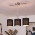 Brilagi - LED-Pendelleuchte NUBILA mit Drahtseilaufhängung 3xE27/60W/230V schwarz