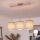 Brilagi - LED-Pendelleuchte NUBILA mit Kabel 3xE27/60W/230V braun