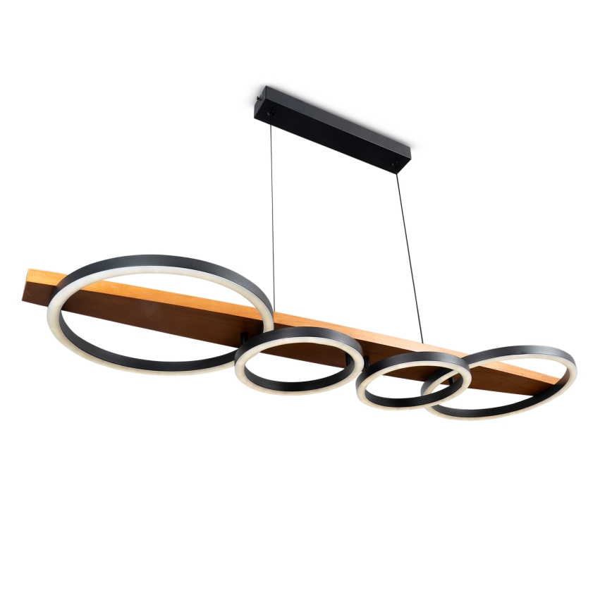 BRILAGI - LED-Pendelleuchte PLANK an Kabel, LED/35W/230V, 4000K, 30x100 cm, Holz