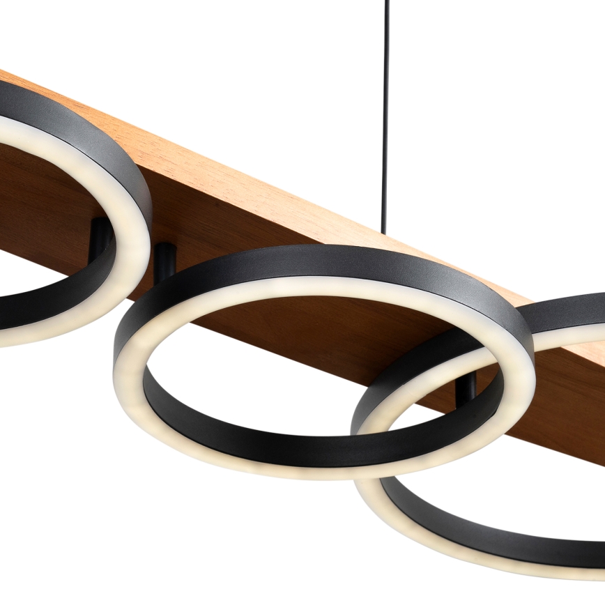 BRILAGI - LED-Pendelleuchte PLANK an Kabel, LED/35W/230V, 4000K, 30x100 cm, Holz