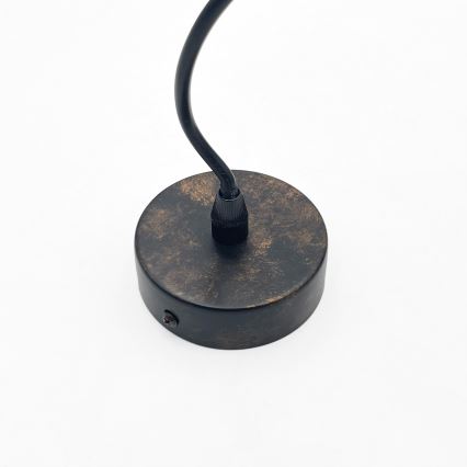 Brilagi - LED-Pendelleuchte RIDDY mit Kabelaufhängung 1xE27/60W/230V Kupfer/Patina