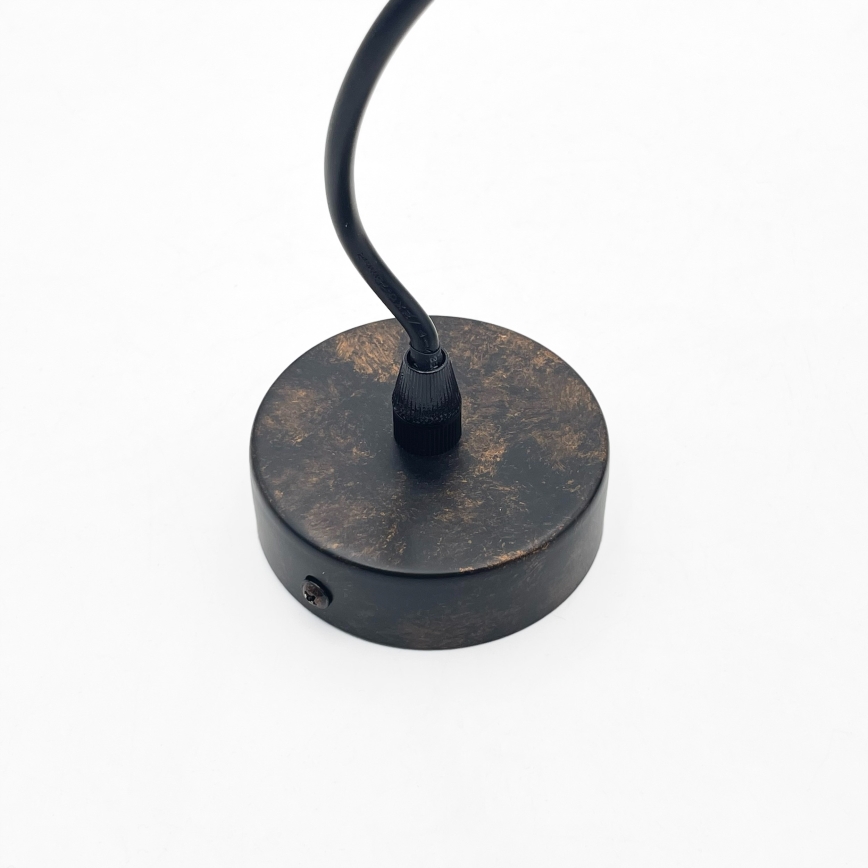 Brilagi - LED-Pendelleuchte RIDDY mit Kabelaufhängung 1xE27/60W/230V Kupfer/Patina