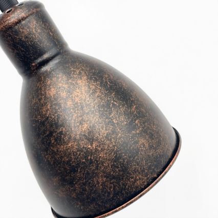 Brilagi - LED-Pendelleuchte RIDDY mit Kabelaufhängung 1xE27/60W/230V Kupfer/Patina