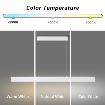 Brilagi - LED Kronleuchter an Kabel SLEEKLINE LED/40W/230V 3000/4500/6000K weiß