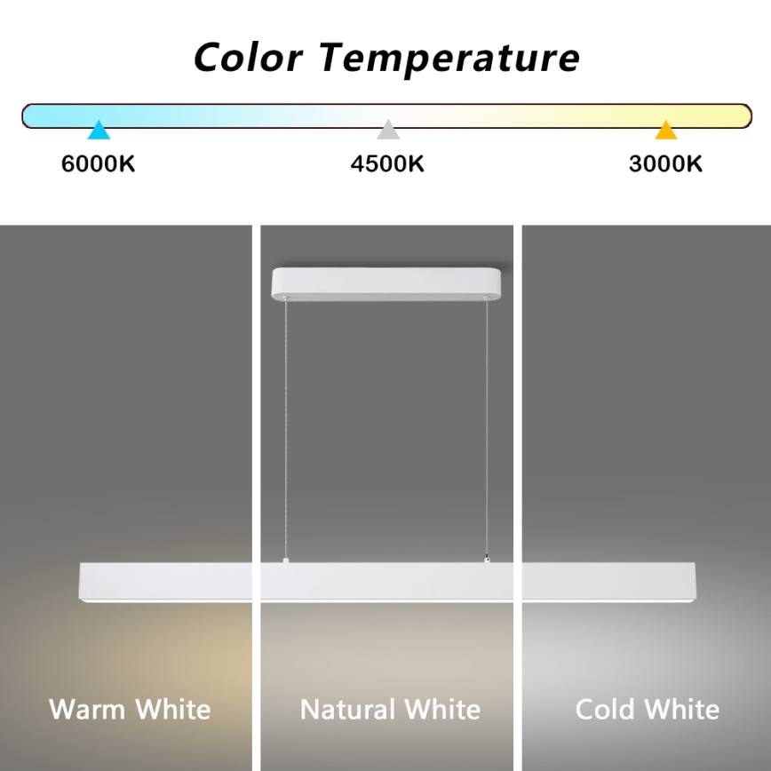 Brilagi - LED Kronleuchter an Kabel SLEEKLINE LED/40W/230V 3000/4500/6000K weiß