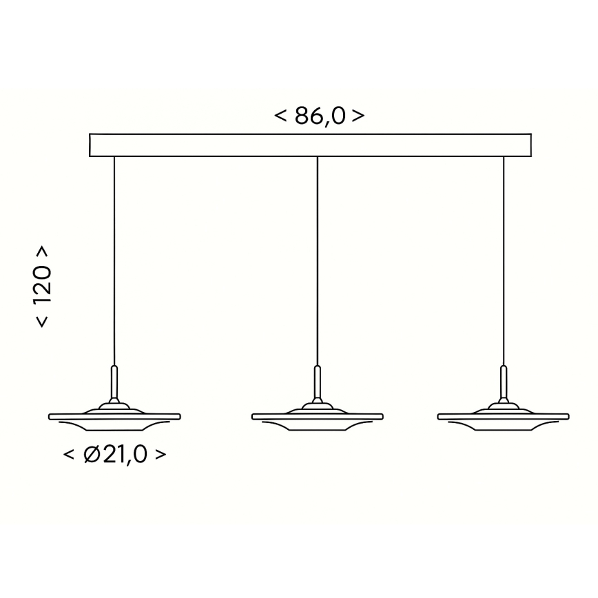 Brilagi - LED-Pendelleuchte VERANO mit Kabelaufhängung 3xLED/15W/230V