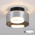 BRILAGI - LED RGB+CCT dimmbare Einbauleuchte AURA LUX 1xGX53/14W/230V 2700-6500K Wi-Fi Tuya schwarz/rauchfarben