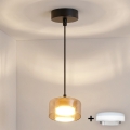 Brilagi - LED RGB+CCT, dimmbare Hängeleuchte mit Seilaufhängung AURA LUX 1xGX53/14W/230V 2700-6500K Wi-Fi Tuya schwarz/gold