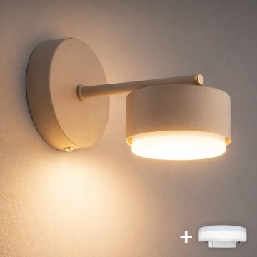 Brilagi - LED RGB+CCT dimmbare Wandleuchte MONO 1xGX53/14W/230V 2700-6500K Wi-Fi Tuya beige
