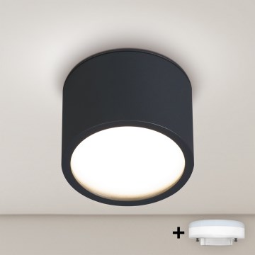 BRILAGI - LED RGB+CCT dimmbarer Badezimmer-Einbaustrahler SMOOTH1xGX53/14W/230V 60x82 mm 2700-6500K Wi-Fi Tuya schwarz IP54