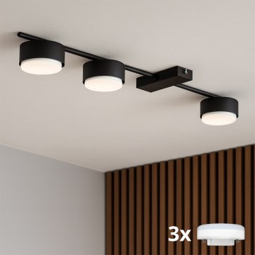 Brilagi - LED RGB+CCT dimmbarer Deckenspot MONO 3xGX53/14W/230V 2700-6500K Wi-Fi Tuya schwarz
