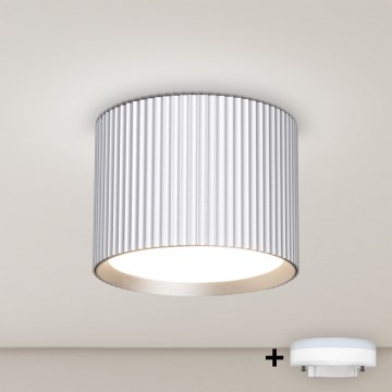Brilagi - LED RGB+CCT dimmbarer Einbau-Spot STRIPY 1xGX53/14W/230V 2700-6500K Wi-Fi Tuya silber