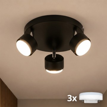 Brilagi - LED RGB+CCT dimmbarer Einbaustrahler MONO 3xGX53/14W/230V 2700-6500K Wi-Fi Tuya schwarz