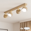 Brilagi - LED RGB+CCT dimmbarer Einbaustrahler MONO 4xGX53/14W/230V 2700-6500K Wi-Fi Tuya beige