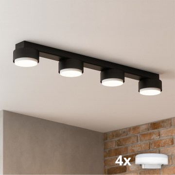 Brilagi - LED RGB+CCT dimmbarer Einbaustrahler MONO 4xGX53/14W/230V 2700-6500K Wi-Fi Tuya schwarz