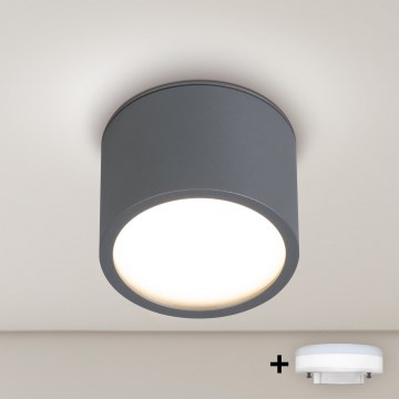 BRILAGI - LED RGB+CCT dimmbares Badezimmer-Einbau-Spot SMOOTH1xGX53/14W/230V 60x82 mm 2700-6500K Wi-Fi Tuya Anthrazit IP54